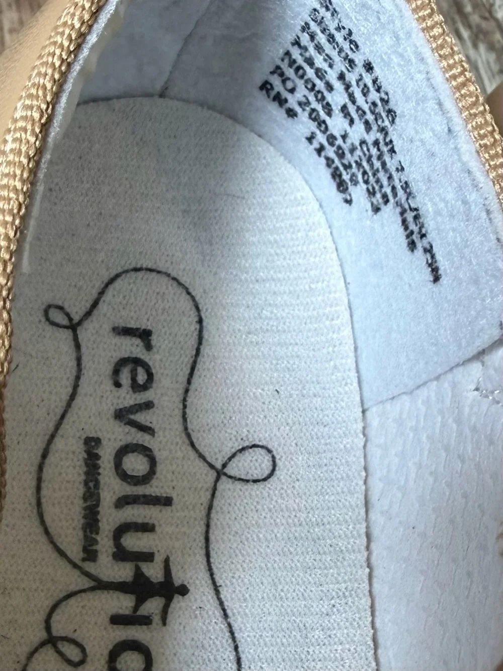 Revolution Kids Tan and Light Peach Ballet Flats - Mary Jane & Soft Leather Pair